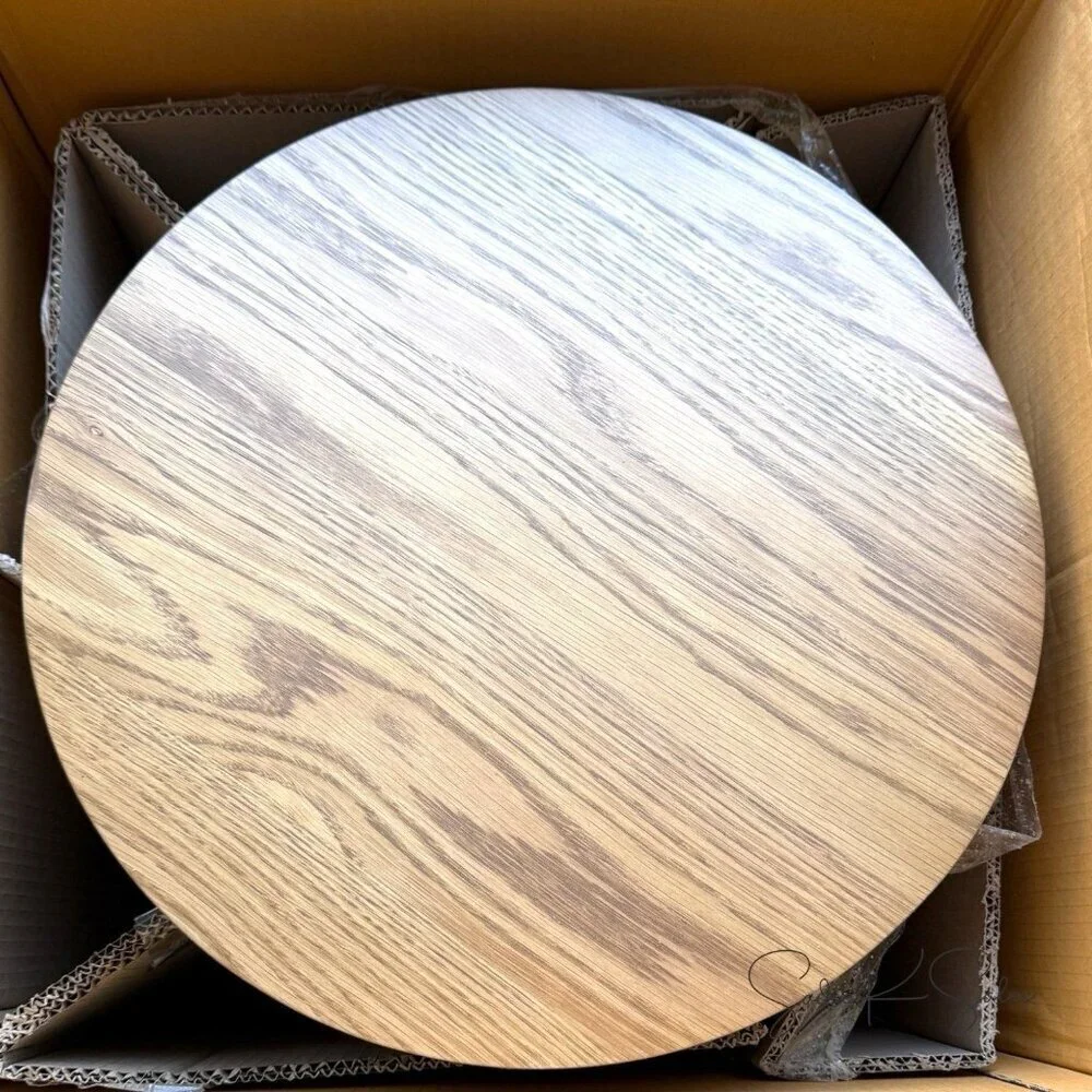 Scalloped Accent Table Light Oak -‎ Threshold Studio McGee - Target 2025 NIB